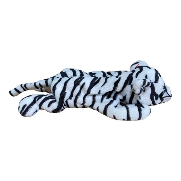 Ty Beanie Babies Blizzard Tiger Plush Stuffed Animal Hang 4th Gen Tush 3rd Gen T - Picture 4 of 9